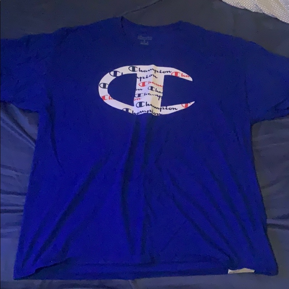 XL Blue Champion Short Sleeve Tee Shirt